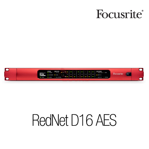 Focusrite RedNet D16 AES 16 Ch AES3 I/O for Dante networks Ethernet Audio Interfaces