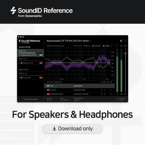 소나웍스 Sonarworks SoundID Reference Speakers Headphones 소프트웨어